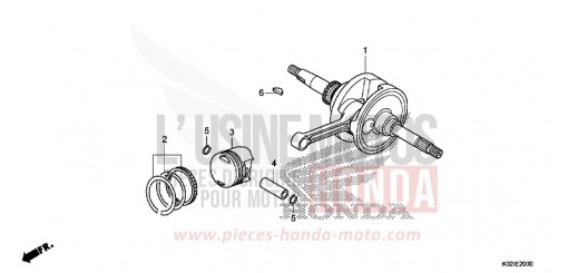 VILEBREQUIN/PISTON SH150ADG de 2016